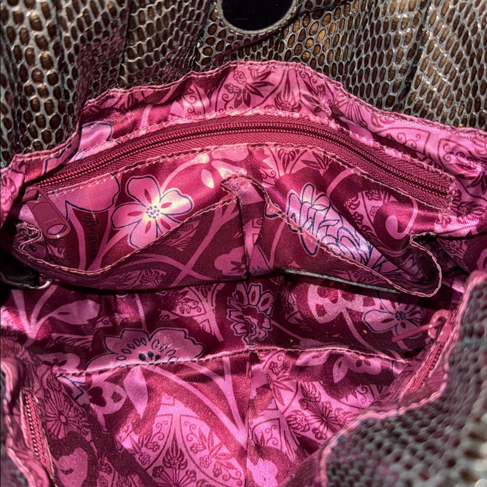 Brighton Breelan Python Snake Embossed Patent Lea… - image 5